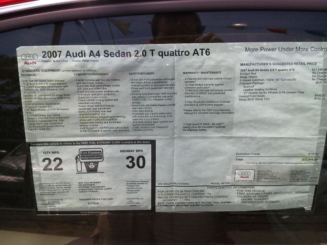 2007 Audi A4 2WD Coupe