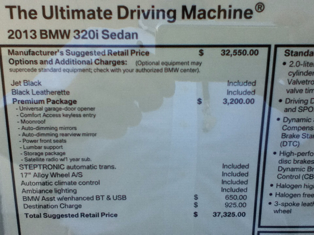 2013 BMW 3 series LX Minivan