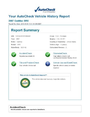 2007 Cadillac SRX Red Line