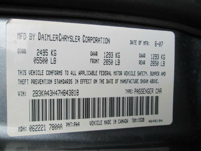 2007 Dodge Charger Extended Cab Long