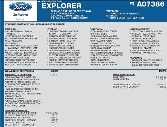 2015 Ford Explorer LS Flex Fuel 4x4 This Is One Of Our Best Bargains