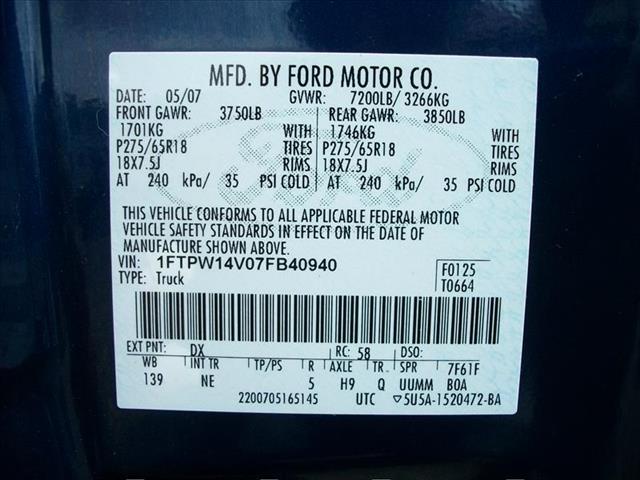 2007 Ford F150 ESi