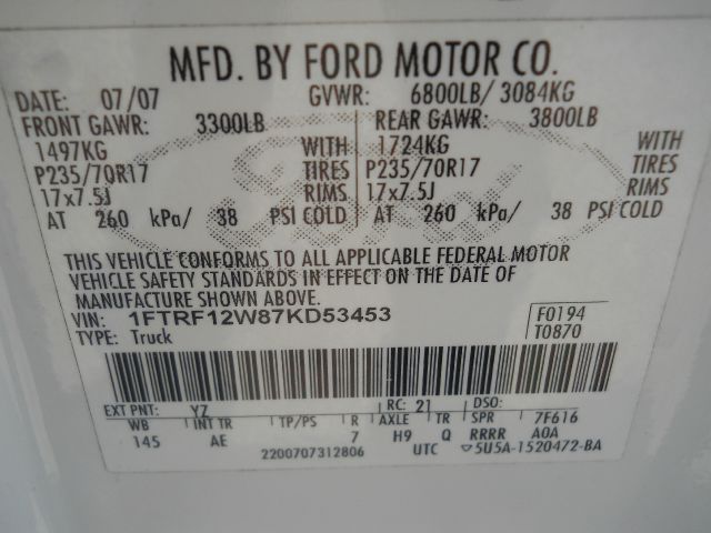 2007 Ford F150 SLT Extra Cab