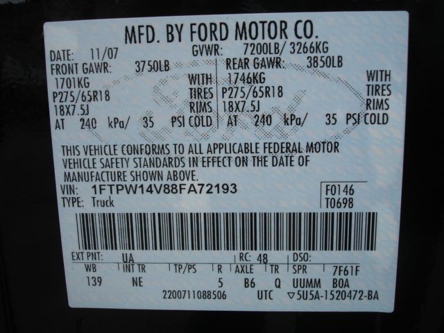 2008 Ford F150 3.6 AT 4WD LS