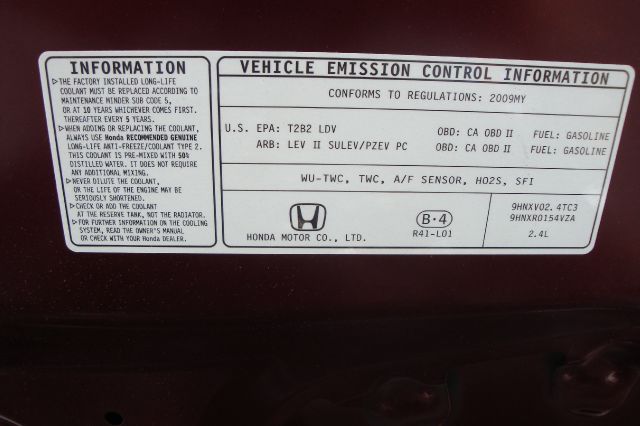 2009 Honda Accord 2dr Reg Cab 120.5 WB