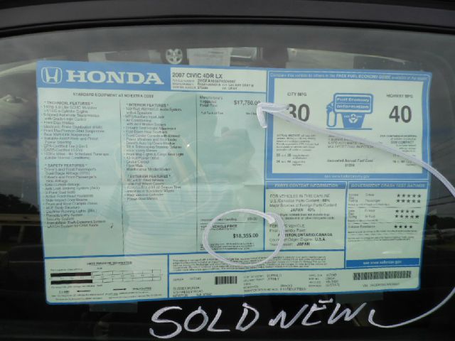 2007 Honda Civic 2dr Reg Cab 120.5 WB