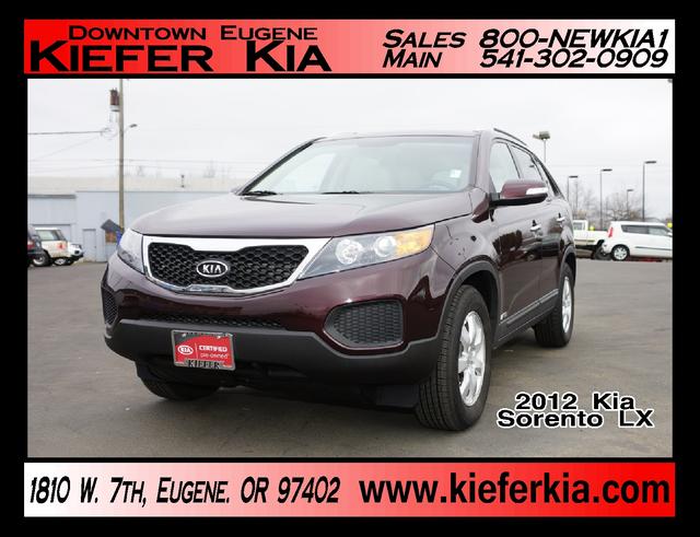 2012 Kia Sorento 2.5sone Owner