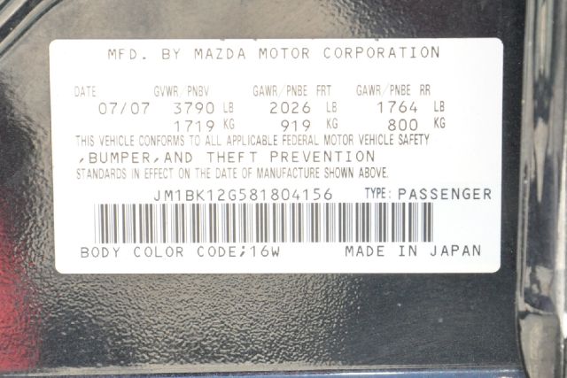 2008 Mazda 3 Unknown