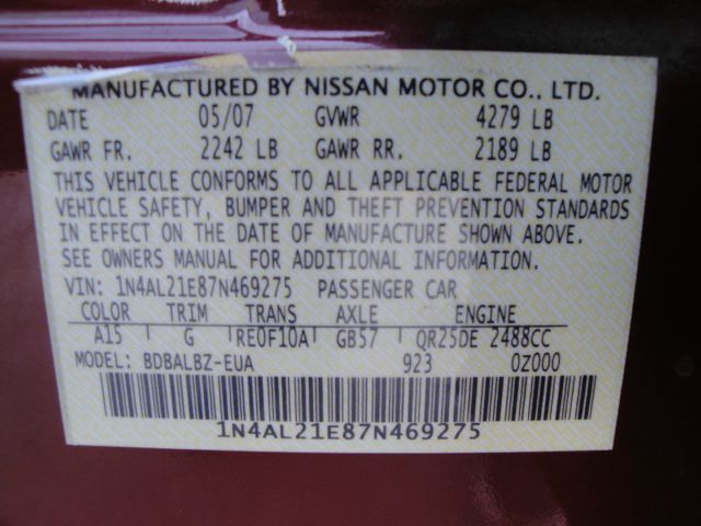 2007 Nissan Altima Pickupslt Quad Cab SWB 4WD 4x4 Truck