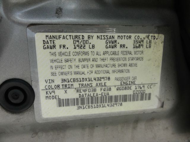 2001 Nissan Sentra 6 Speed Transmision