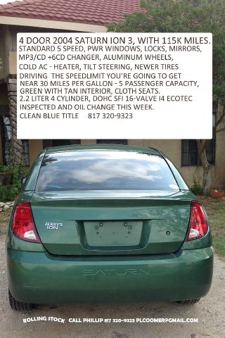 2004 Saturn Ion Navigationdvd