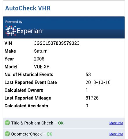 2008 Saturn VUE Denali Pickup 4D 6 1/2 Ft