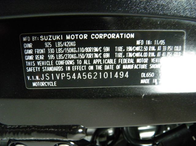 2006 Suzuki DL650K6 V-STROM 650 Unknown