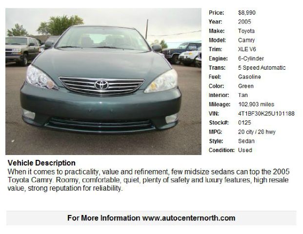 2005 Toyota Camry Ext. Cab 6.5-ft. Bed 4WD