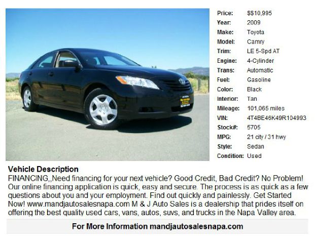 2009 Toyota Camry 2dr Cpe Manual Coupe