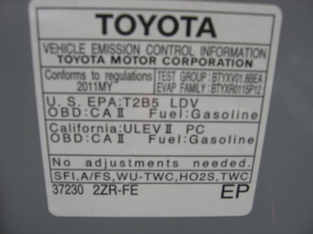 2011 Toyota Corolla Supercab Flareside XL