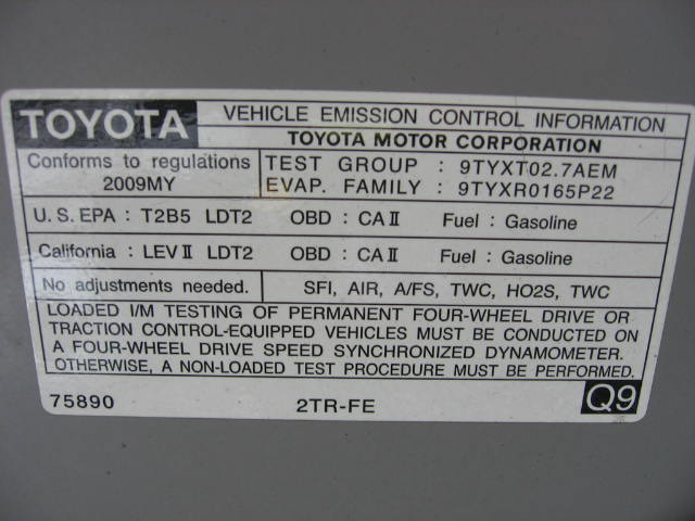 2009 Toyota Tacoma 4WD 4dr AT