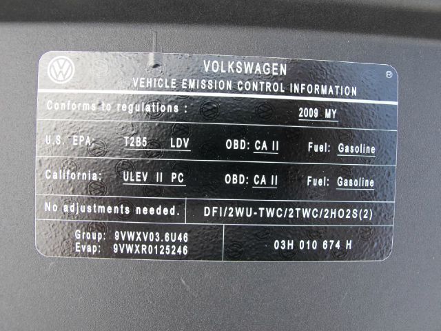 2009 Volkswagen CC LE 4x43rd Row Leather