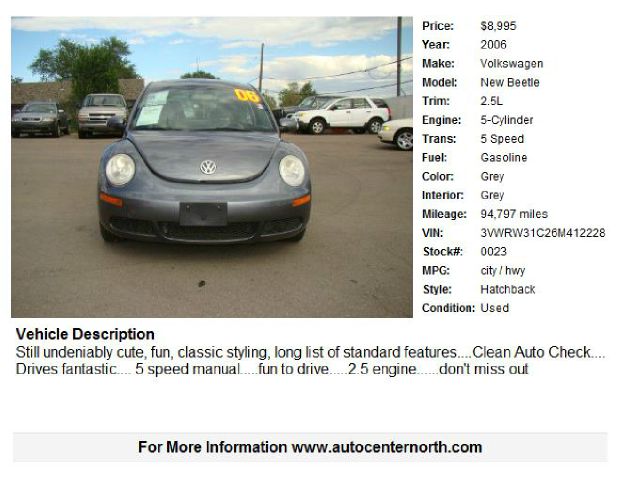 2006 Volkswagen New Beetle Limited Wagon