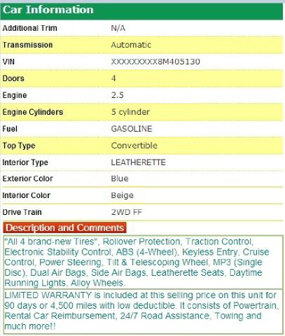 2008 Volkswagen New Beetle 2003 Toyota Sport